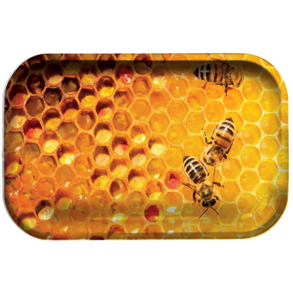 Honey Bee Metal Rolling Tray